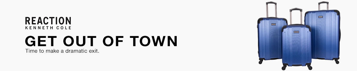 Reaction, Kenneth Cole, Get Out of Town, Time to make a dramatic exit