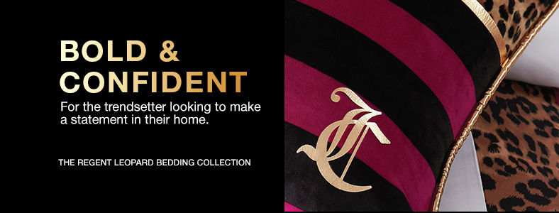 Bold and Confident, The Regent Leopard Bedding Collection