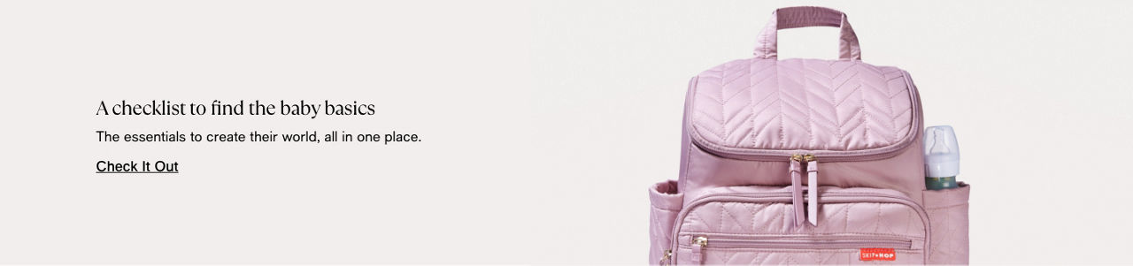 A Checklist to find the baby basics the essentials to create their world all in one place