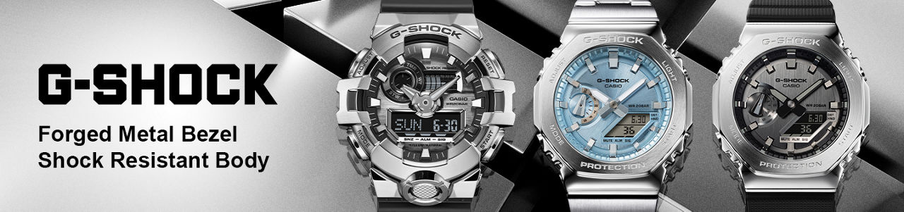 G-SHOCK Forged Metal Bezel Shock Resistant Body