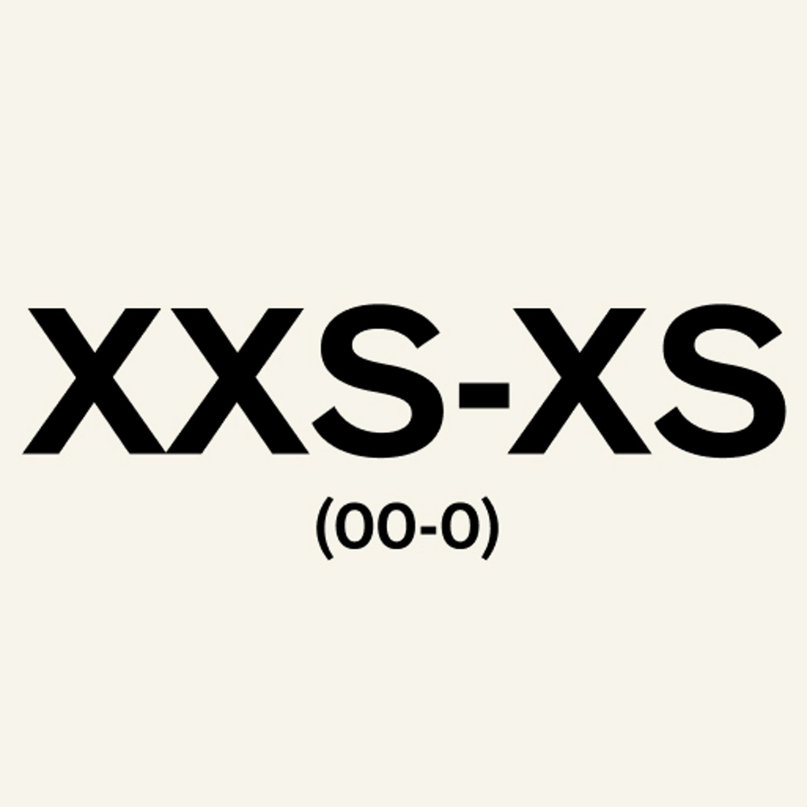 XXS-XS (00-0)