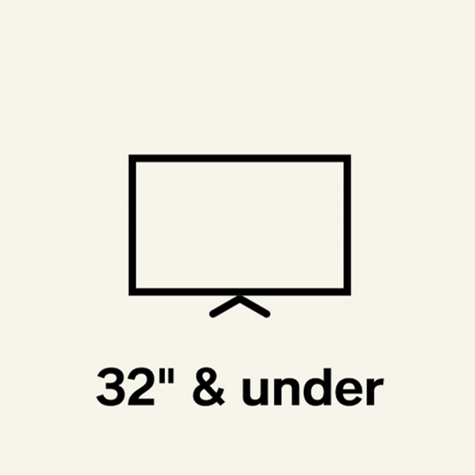 32" & under