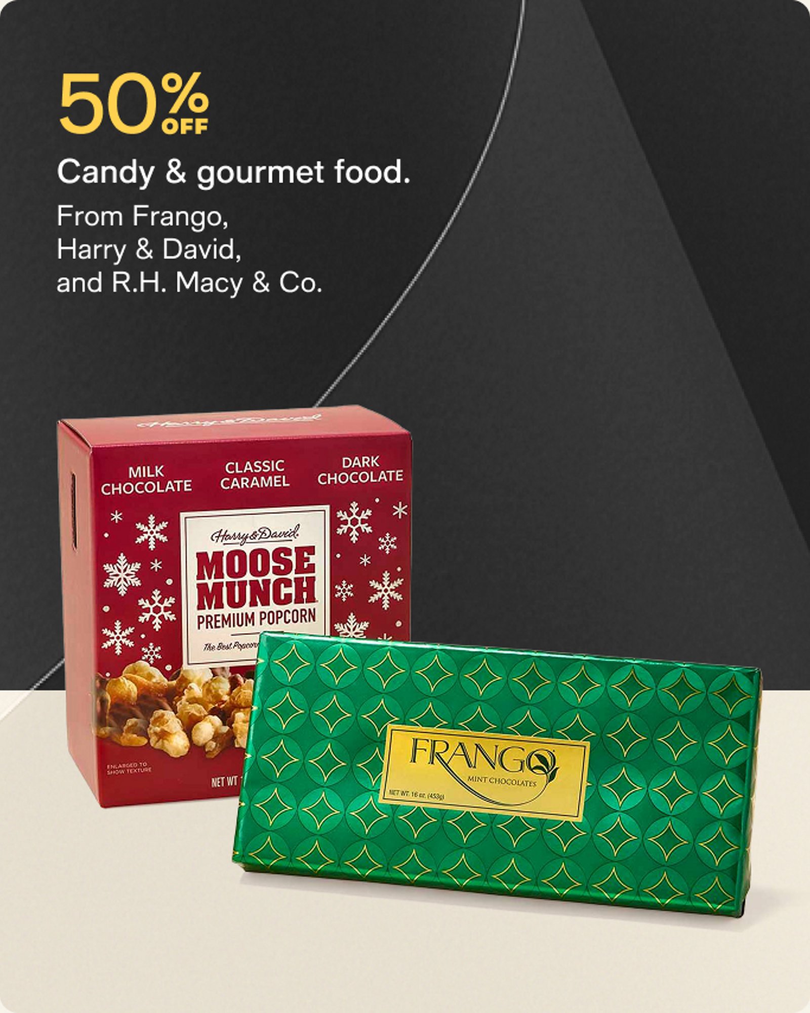 Candy and gourmet food