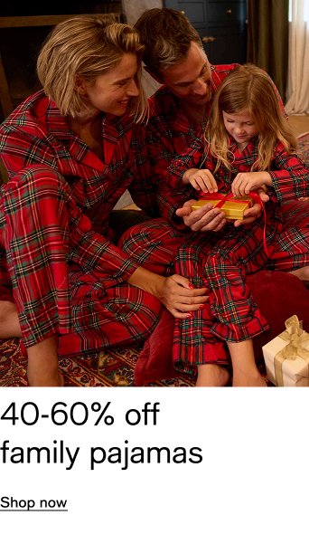 40-60% off family pajamas