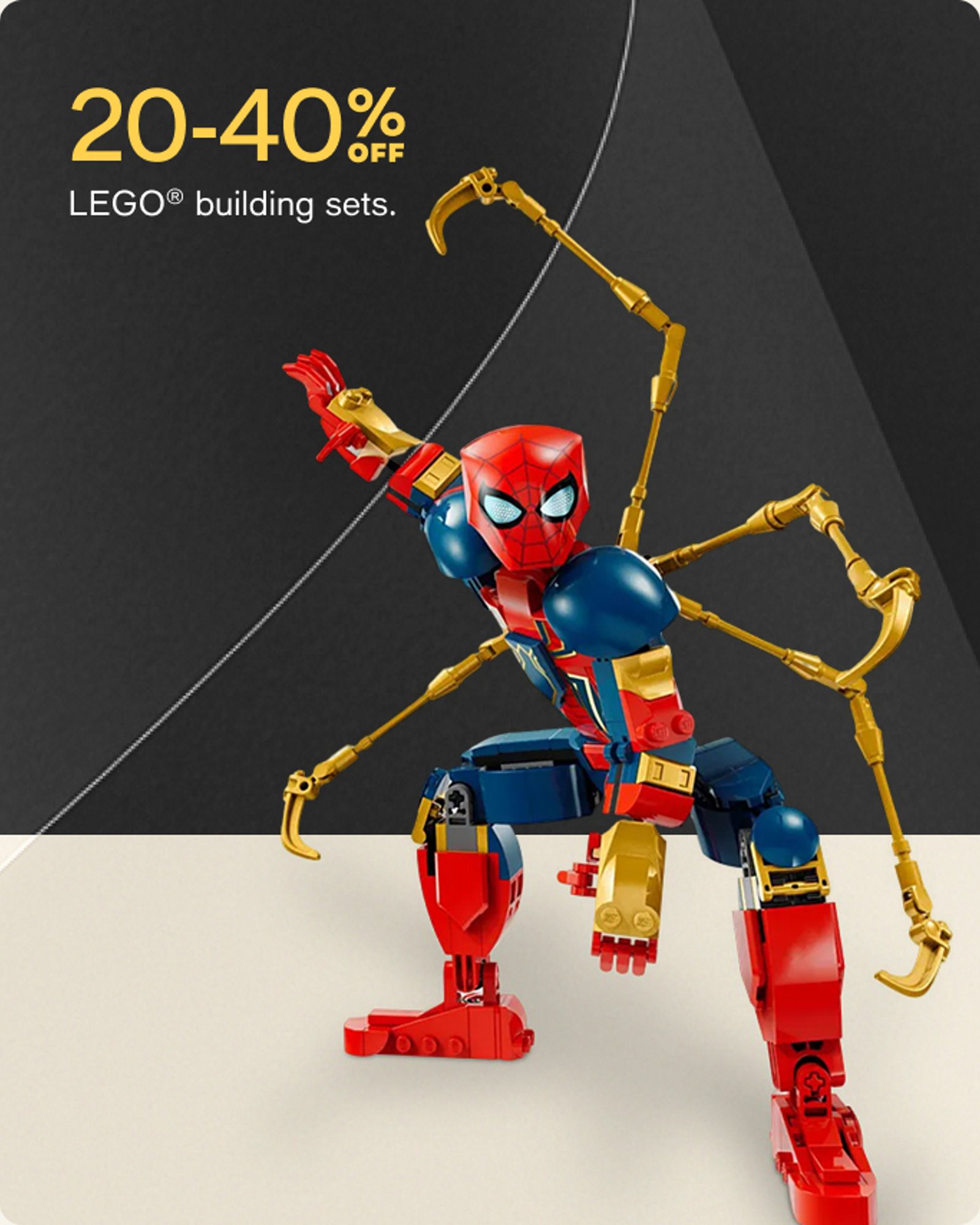 20-40% off lego