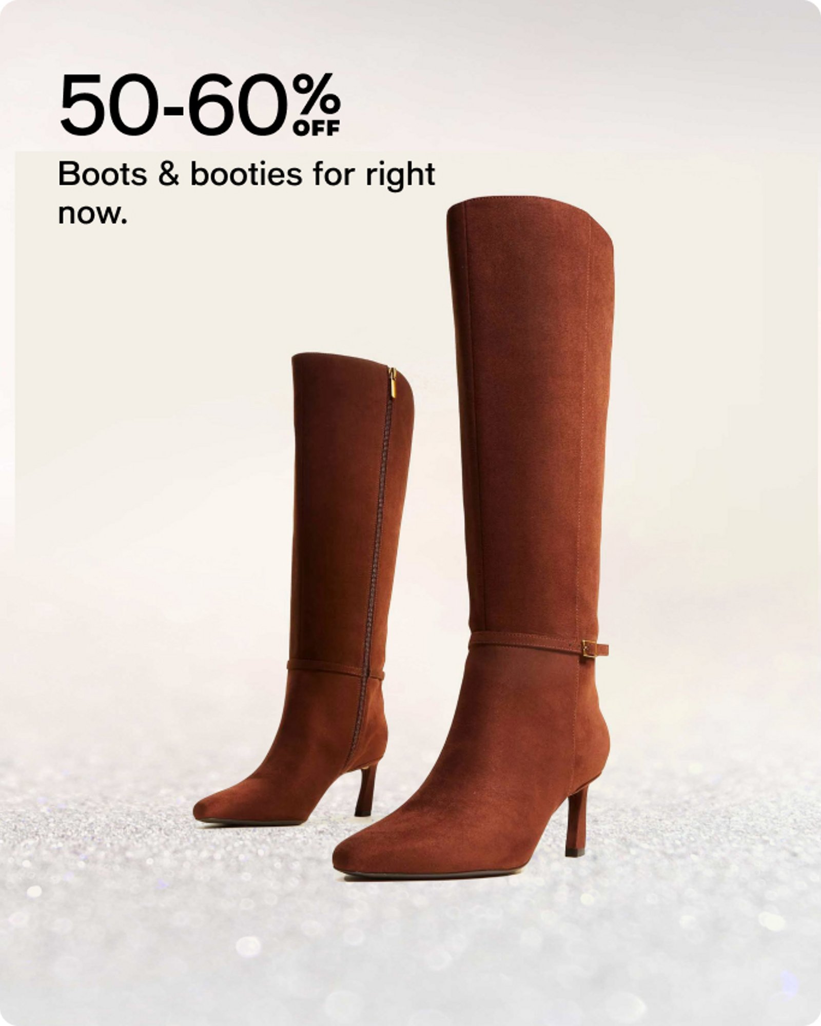 50-60% off boots & booties