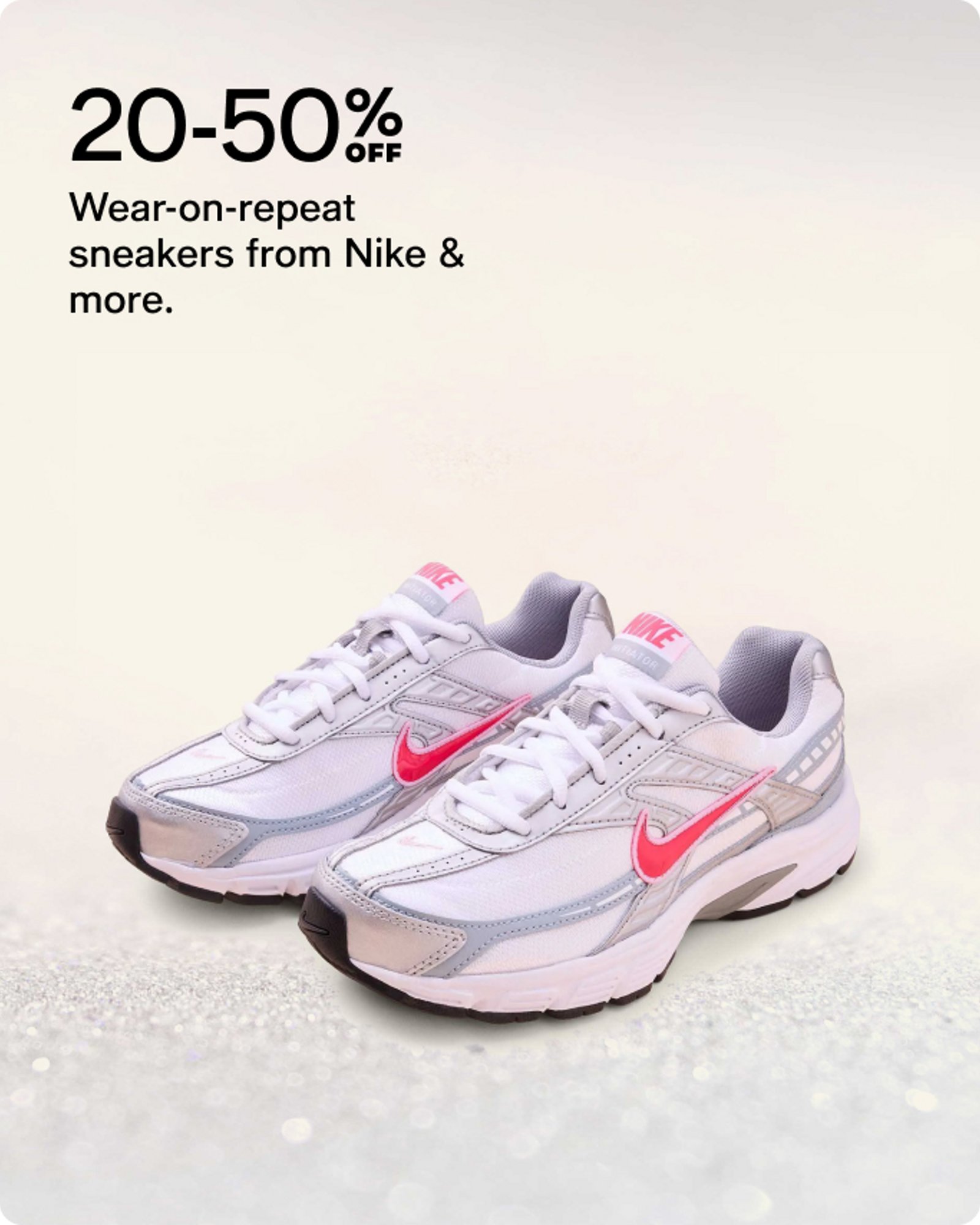 20-50% off wear on-repeat sneakers from nike & more