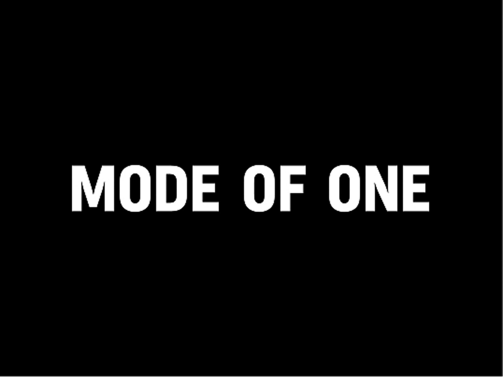 Mode of One