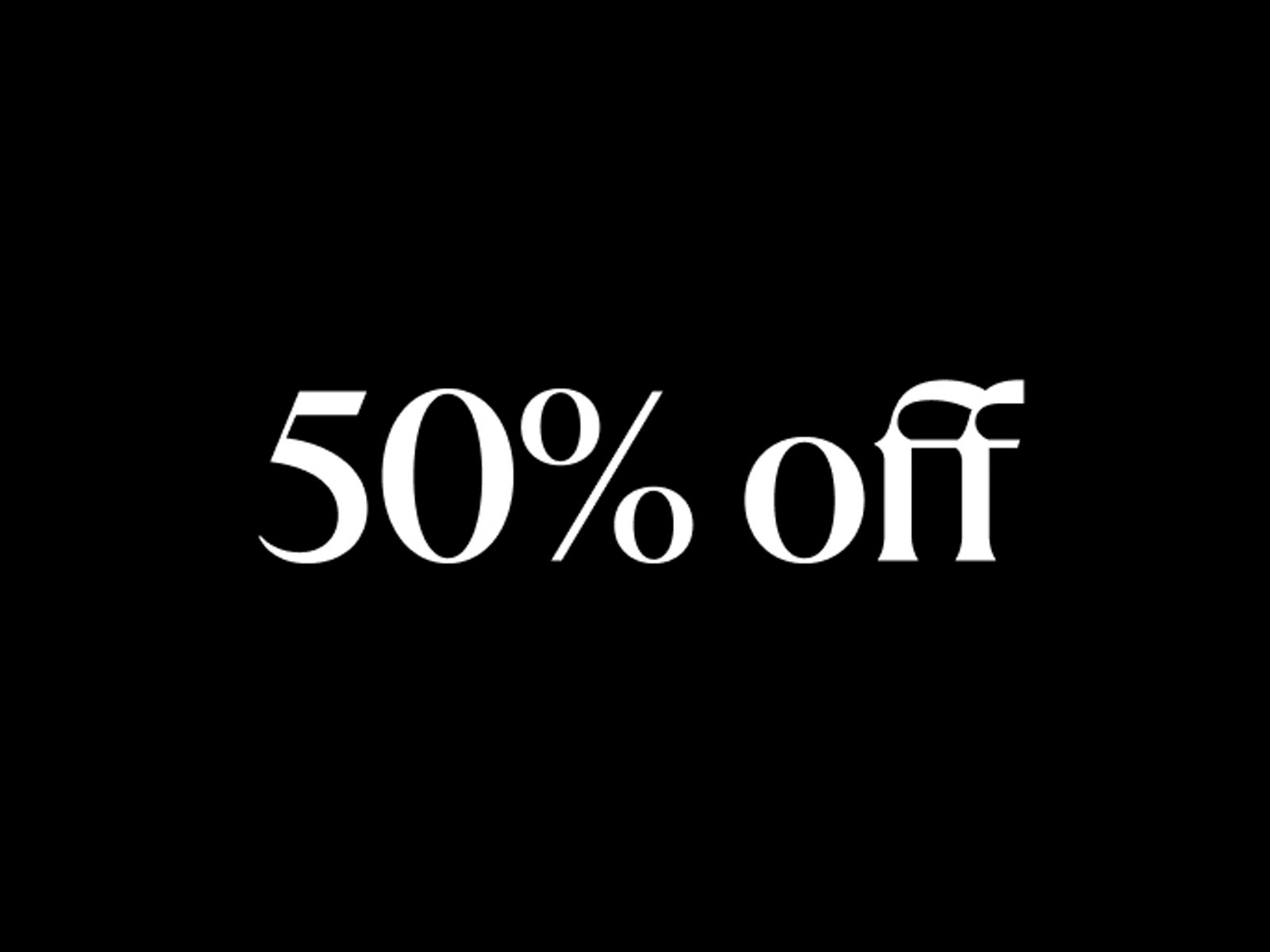 50% Off