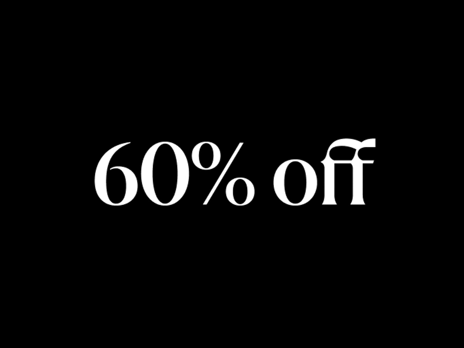 60% OFF