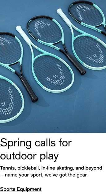 Spring calls for outdoor play