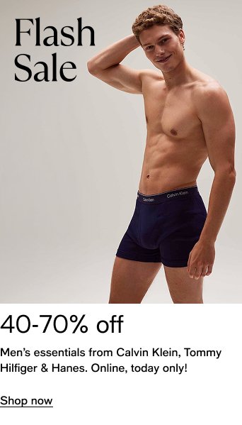 Flash Sale 50-70% off Mens essentials