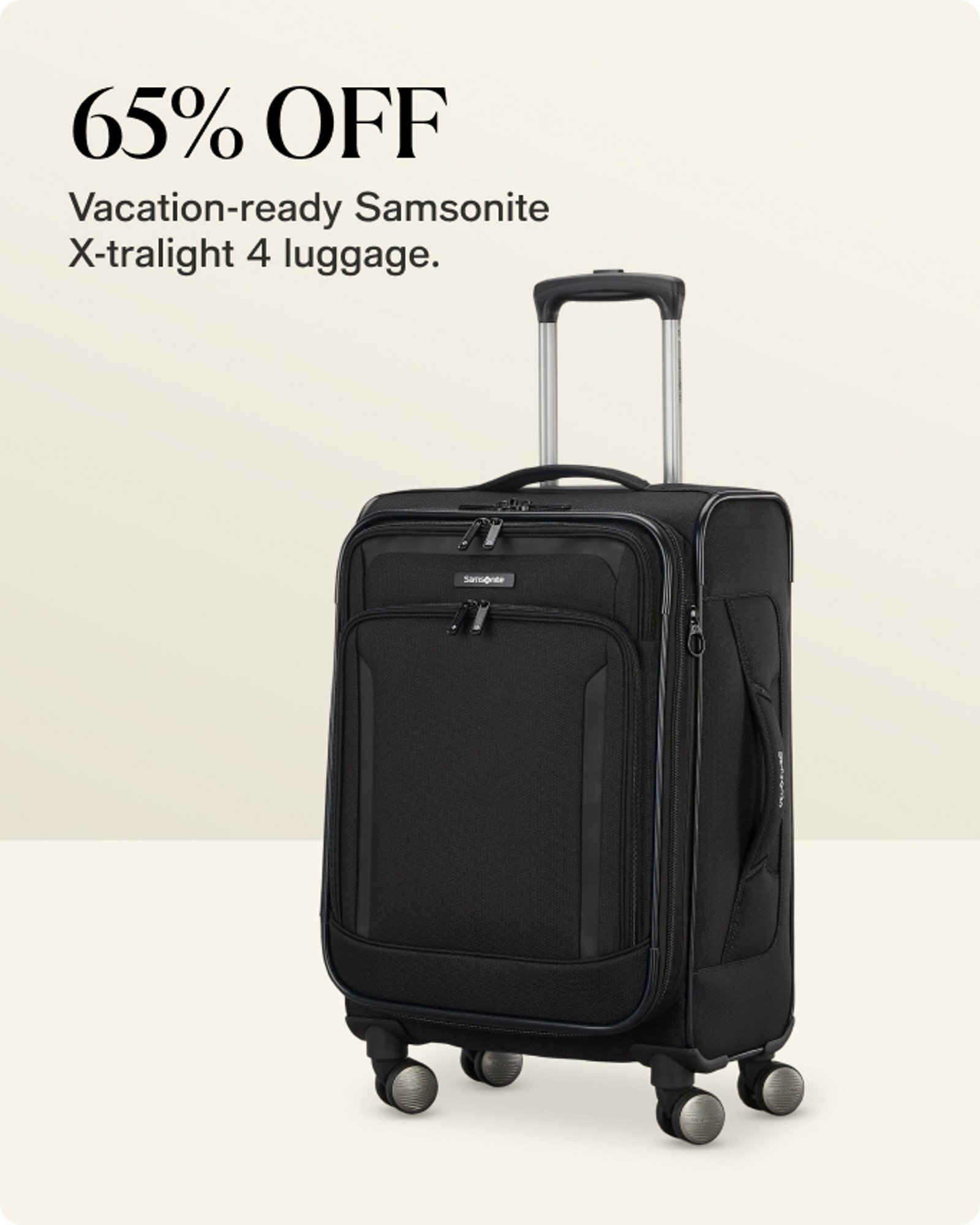 Our Biggest Spring Sale-offer-our-top-deals-65% Off Samsonite Luggage