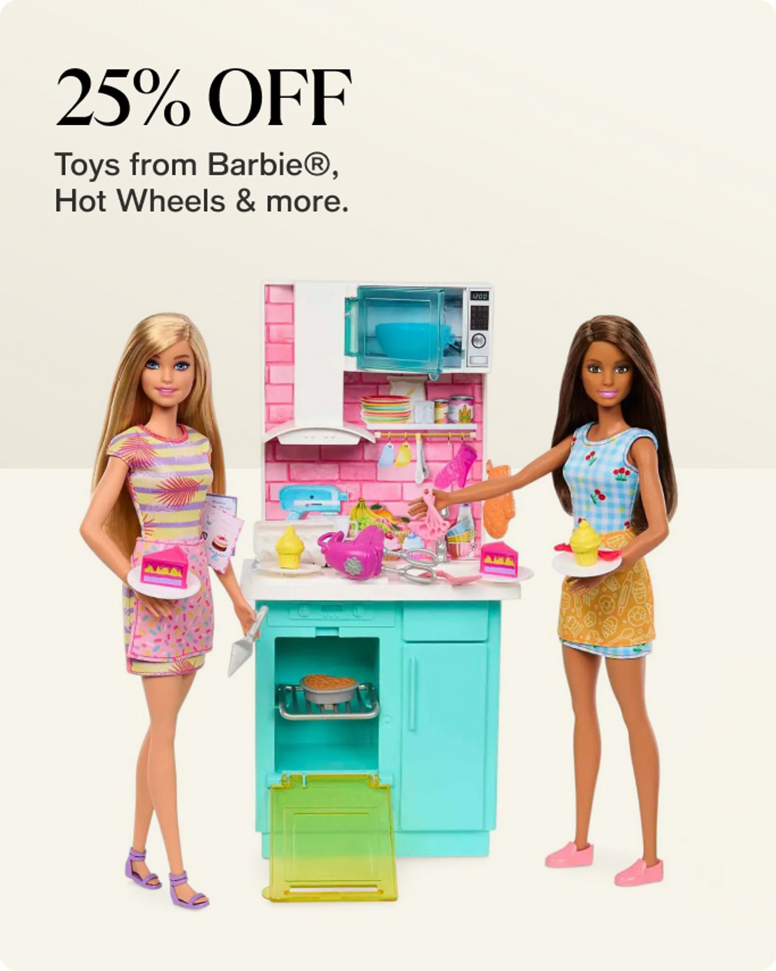 Toys from barbie hot wheels 