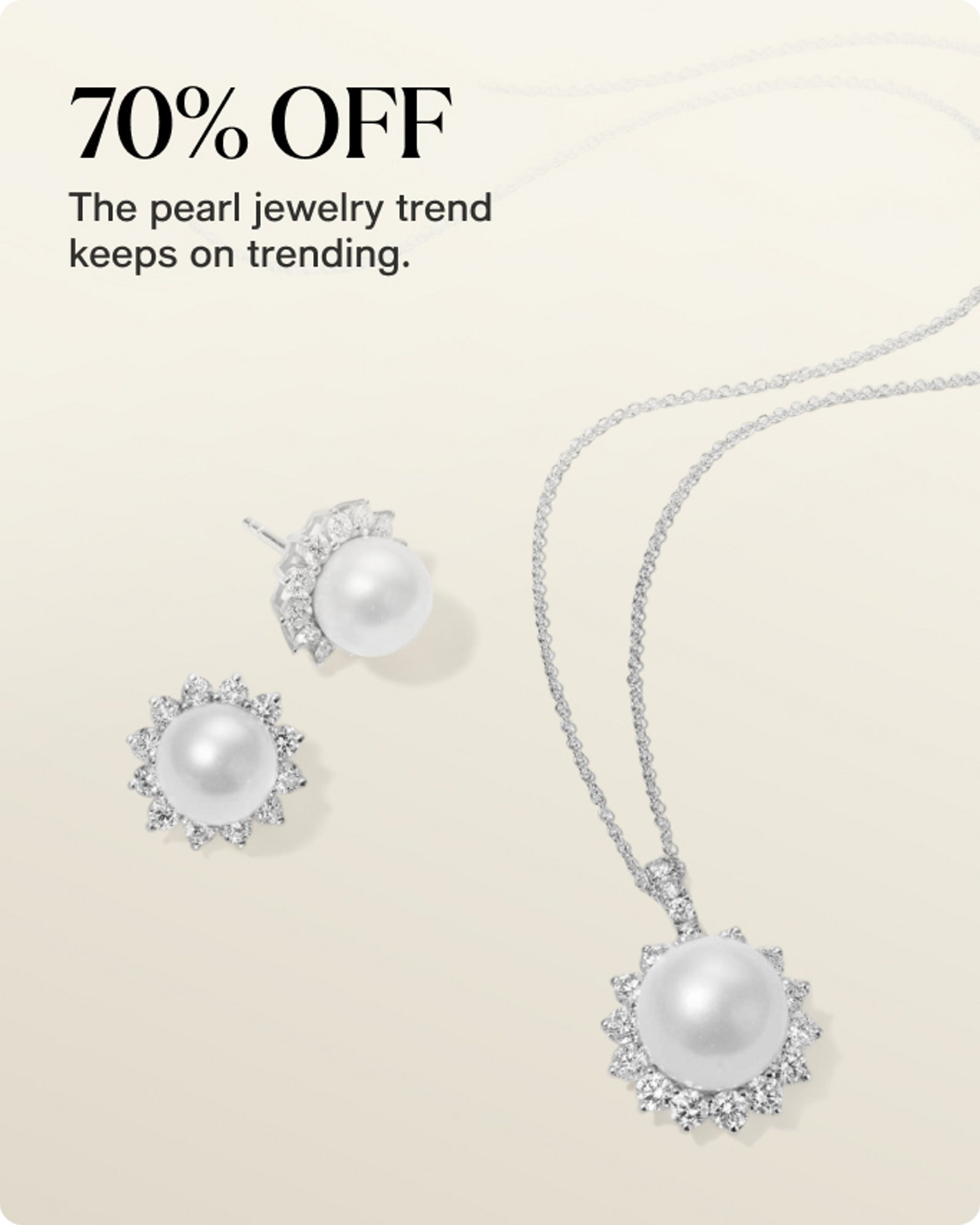 70% off pearl jewelry