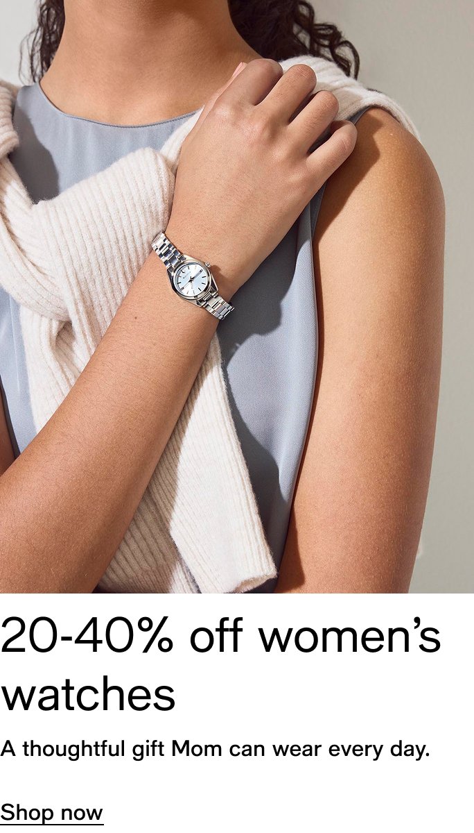 20-40% off women's watches