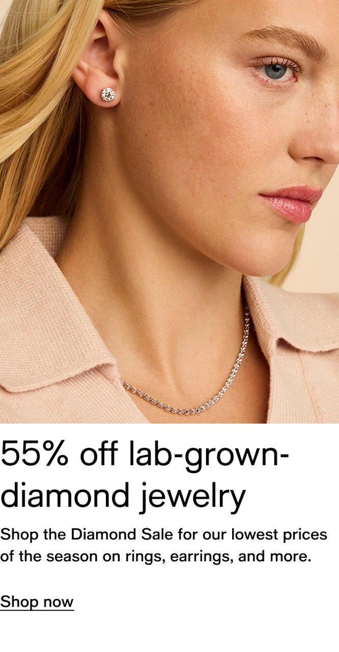 55% off lab-grown-diamond jewelry